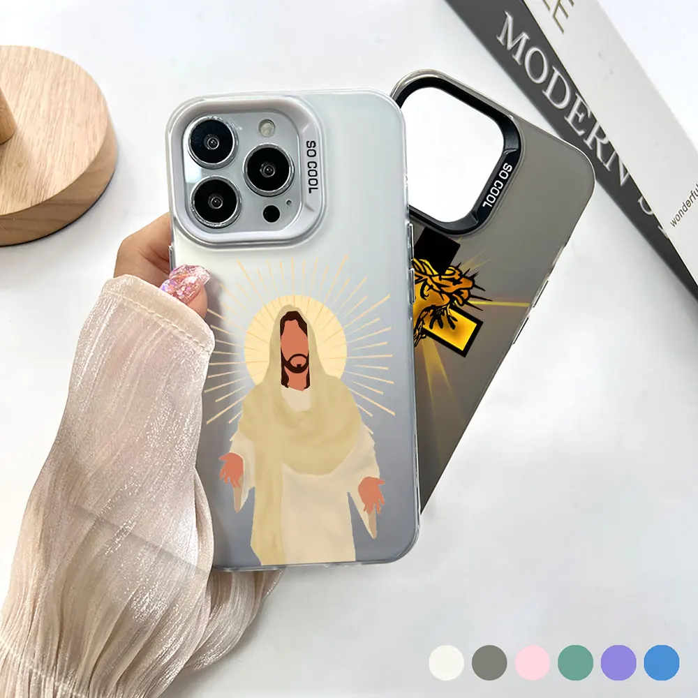 Faith Christian Religious Jesus Cross Phone Case for Samsung Galaxy S24 S23 Ultra S22 S21 S20 Plus FE Note 20Ultra A15 A14 Cover