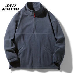 Men Winter Polar Fleece Sweatershirt Autumn Couple Windproof Warm Zipper Sweater High Quality Thick Pullover Tops Dropshipping