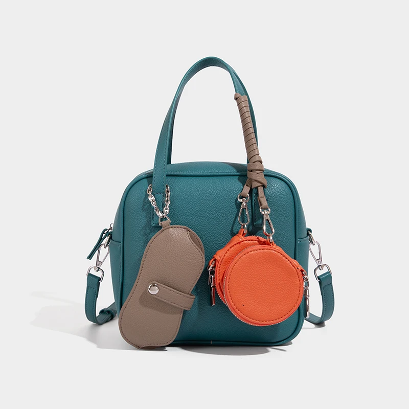 

Маленькие квадратные композитные сумки для женщин, роскошные дизайнерские сумки и кошелек, новинка 2023 года, модные контрастные плечи через плечо