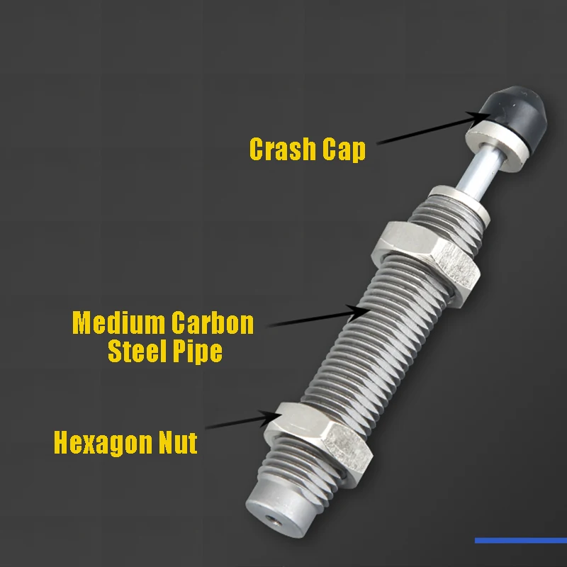 RB RBC Hydraulic Shock Absorber Adjustable Pneumatic Hydraulic Buffer RB0805 RB0604 with Cap RB0806 RB2015 RBC1412 RBC2015