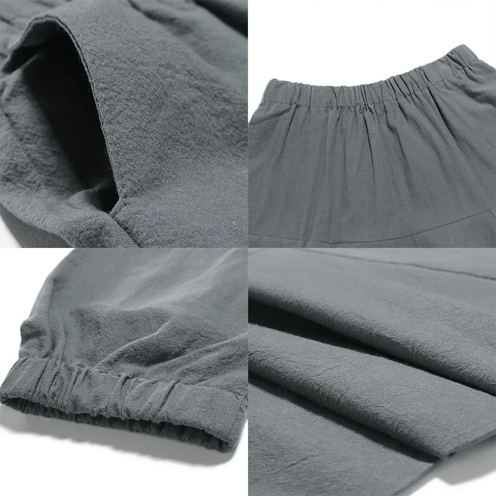 Men\'s Harem Pants Drop Crotch Japanese Streetwear Individualized Design Track Pants Ankle Length Casual Oversized Pants