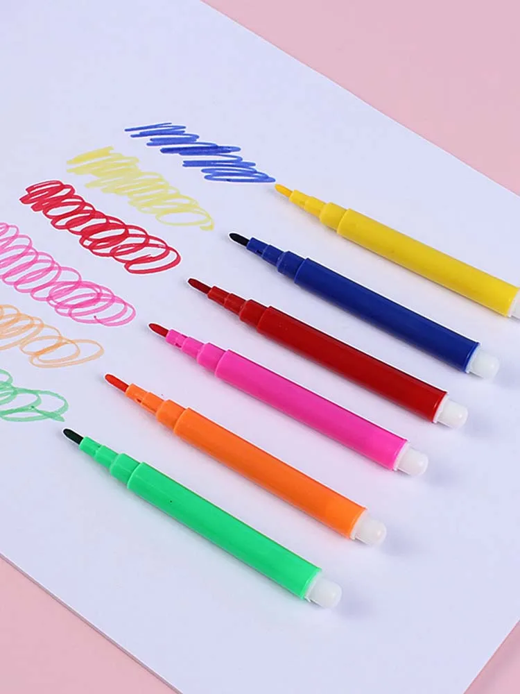 1 ~ 5er-Pack Zeichenstift, Buntstift, Kugelschreiber, mehrere Farben, Schulbedarf, geeignet für Vlies-Leinwand, Papier, Malerei, TMZ – Detail 7