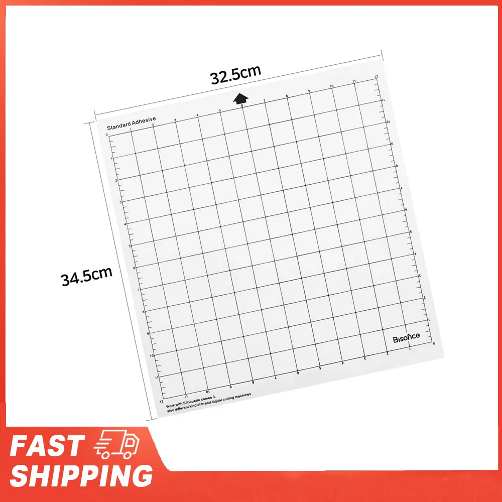 

3/5/10 шт. сменный коврик для резки, прозрачный клейкий коврик с измерительной сеткой, 12 на 12 дюймов для плоттера