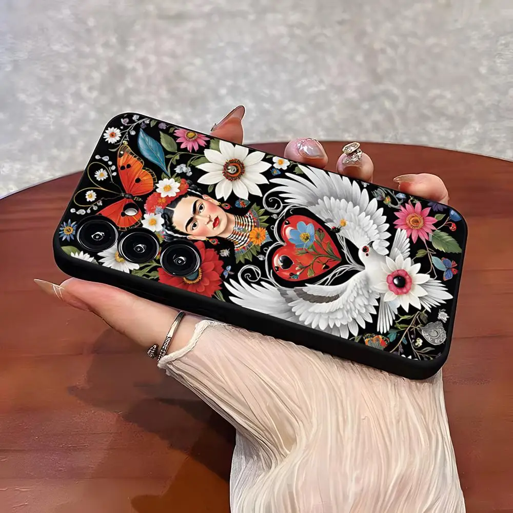 Frida Kahlo Pinturas Capa de telefone para Samsung S25 Plus S20 S20 Plus S22 Ultra S23 FE S21 Plus S21 Capa ultra macia