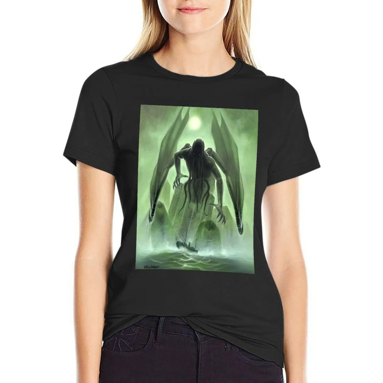 

The Call of Cthulhu T-Shirt quick drying anime clothes tshirts for Women