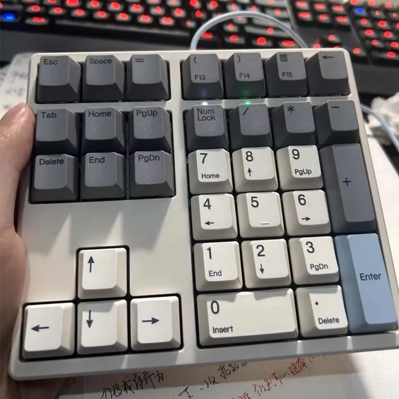 Magic-Force Mf34 لوحة المفاتيح الرقمية الميكانيكية 2.4G Wireles Hot-Swap Switc دفتر خارجي المالية المحاسبة أمين الصندوق لوحة المفاتيح