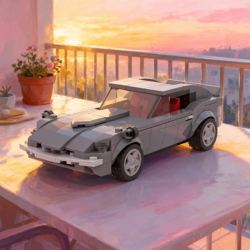 

240pcs MOC 8 Stud Datsun 240Z Fairlady City Champions Model Building Blocks Toy Gift Creative Display Collectible Desk Premium