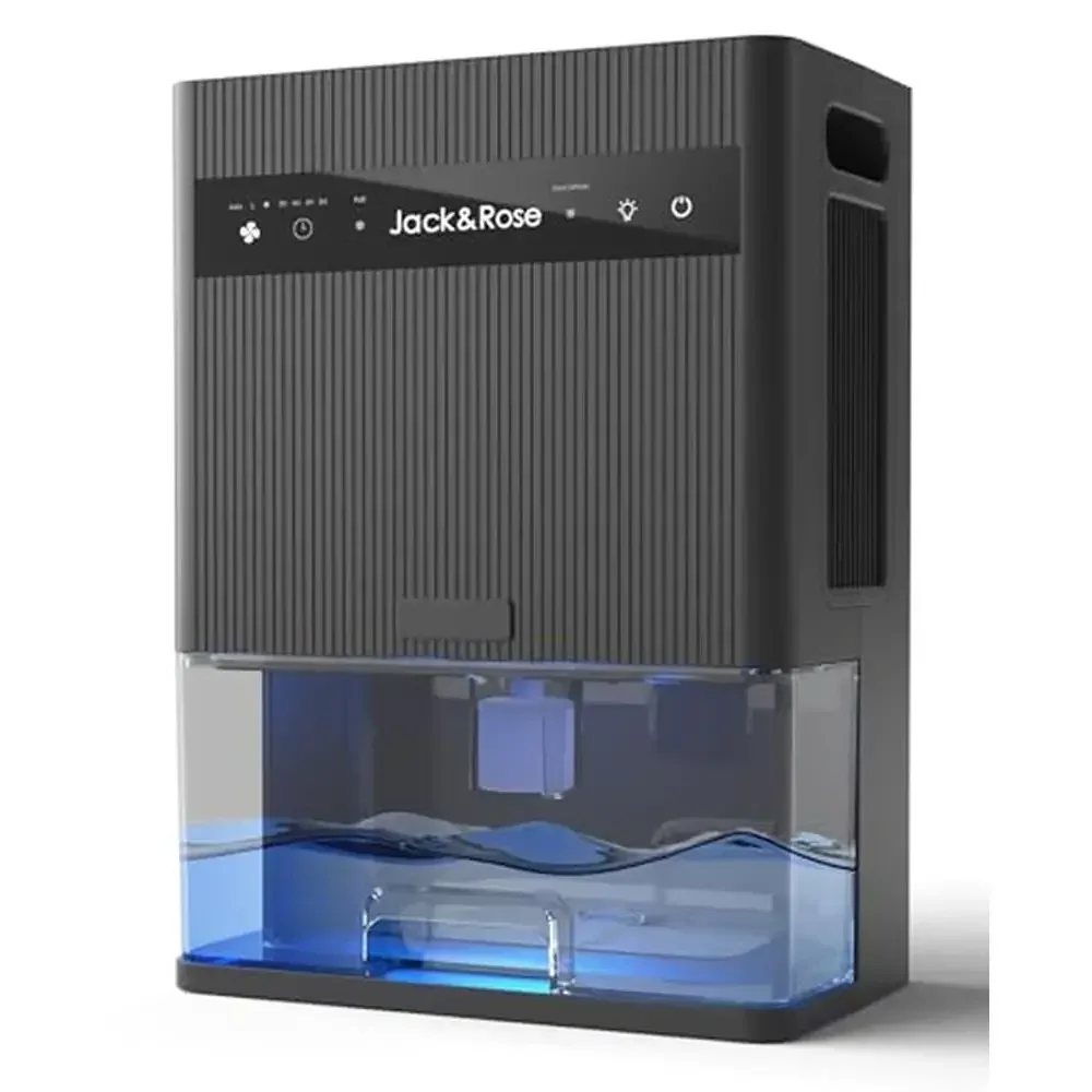 

Портативный осушитель 1000 кв. Резервуар для воды на 95 унций для спальни, дома на колесах, гаража, свежая одежда, сверхтихая работа, большой резервуар на 3 л, постоянный