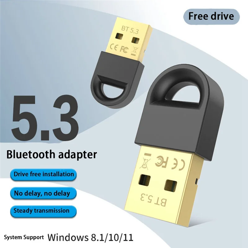 Adapter USB Bluetooth 5.3 USB Komputer stacjonarny Odbiornik Bluetooth Klawiatura Mysz Nadajnik Bluetooth