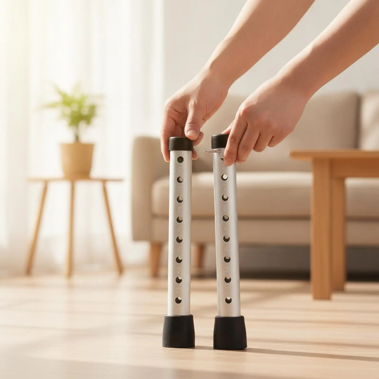 Straight Mobility Aid Replacement Leg Tube Lightweight Height-Adjustable Mobility Aid Leg Tube 3