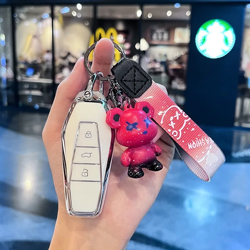 

Zinc Alloy Key Case Fob for Chery ICAR03 AIQAR EQ7 EQ5 EQ3 ICar 03 Remote Cover Shell Keychain Ring Holder Car Accessories