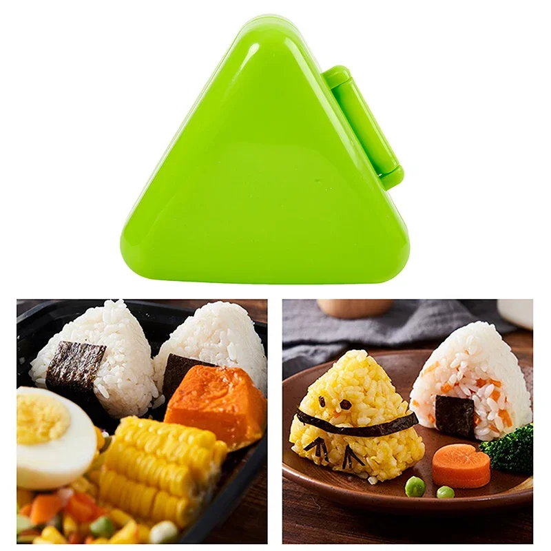1PC Triangle Sushi Mold Onigiri Rice Ball Bento Press Maker Japanese Food Kitchen Tool Color Random Gadgets Mould
