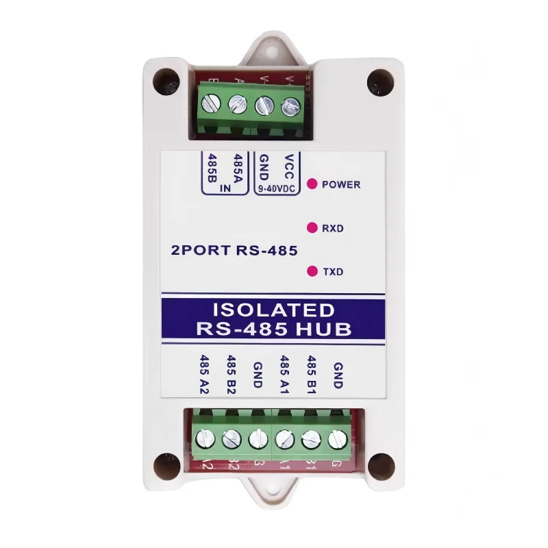 Isolated RS485 Repeater Photoelectric Isolation Industrial RS485 Hub 2Channel Signal Amplifier