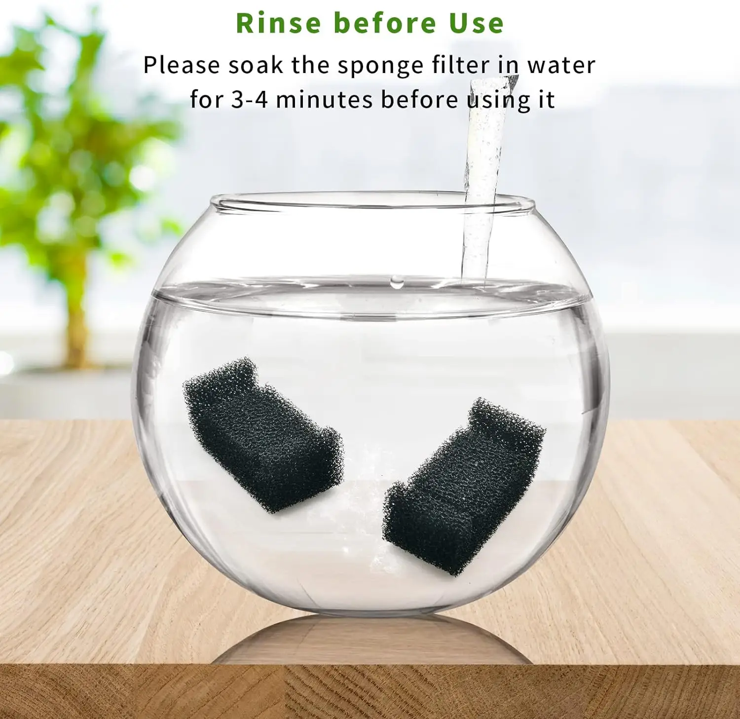 Paquet de 4 livres en mousse pour fontaine d\'eau pour animaux de compagnie chat, OYES éponge chat fontaine filtre remplacement, compatible DR-DC160