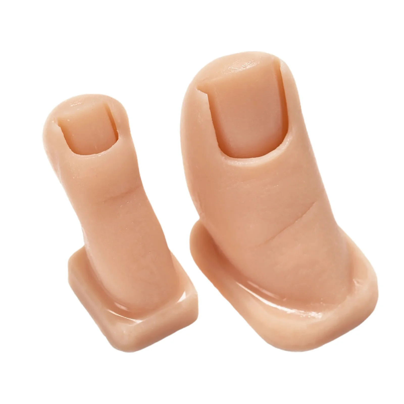 Set di mani e piedi per pratica delle unghie in silicone da 2 pezzi per unghie acriliche Texture altamente realistica Design ergonomico Durevole Affidabile
