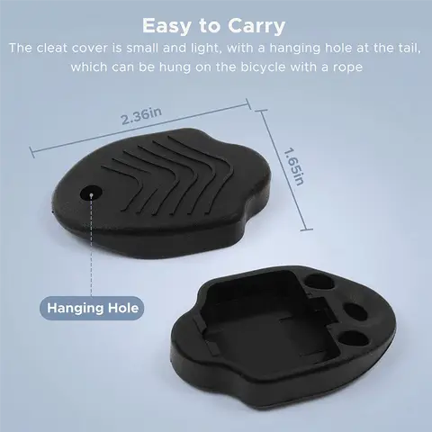 SPD Cleat Covers, Durable Bike Cleat Covers Compatible with Shimano SM-SH51 SPD Cleats, 1Pair Rare