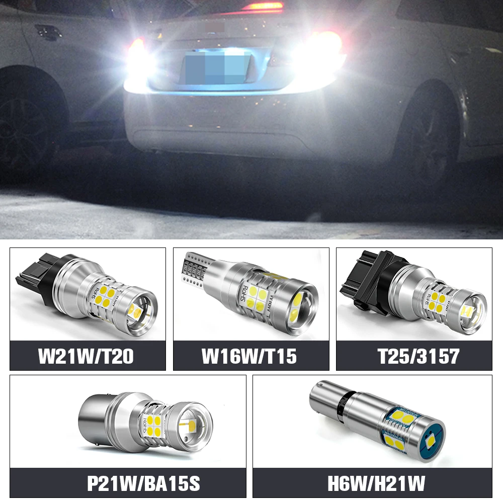 2 uds luz LED de marcha atrás accesorios de lámpara Canbus para Chrysler 200 2011-2017 2012 2013 2014 2015 2016