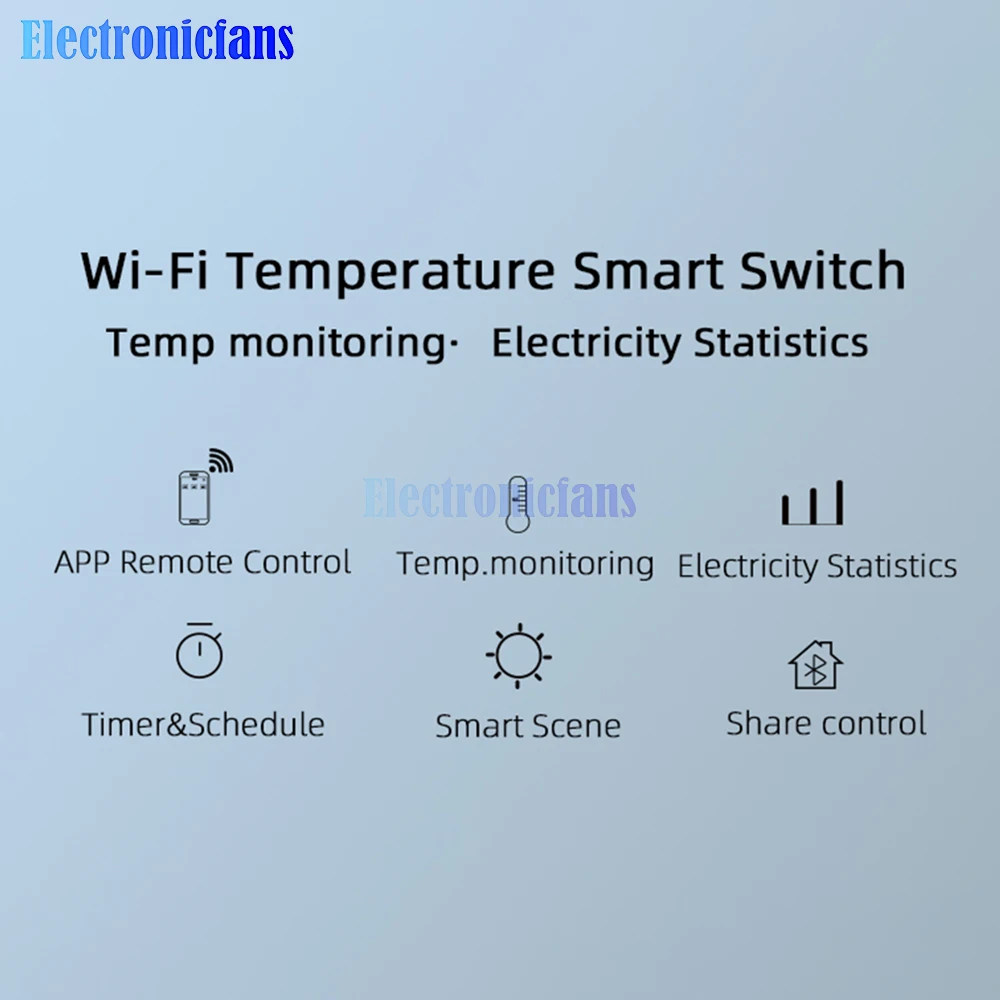 16A Smart Life Graffiti Tuya WIFI+Bluetooth Dual Mode Circuit Breaker Control Mini On/Off Switch Wireless