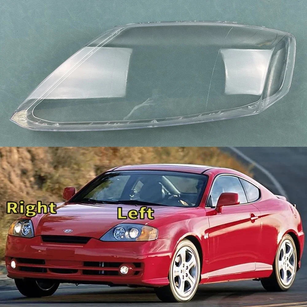 

For Hyundai Hyunori Coupe 2002-2006 Headlight Cover Lamp Shade Transparent Lampshade Headlamp Shell Lens Plexiglass