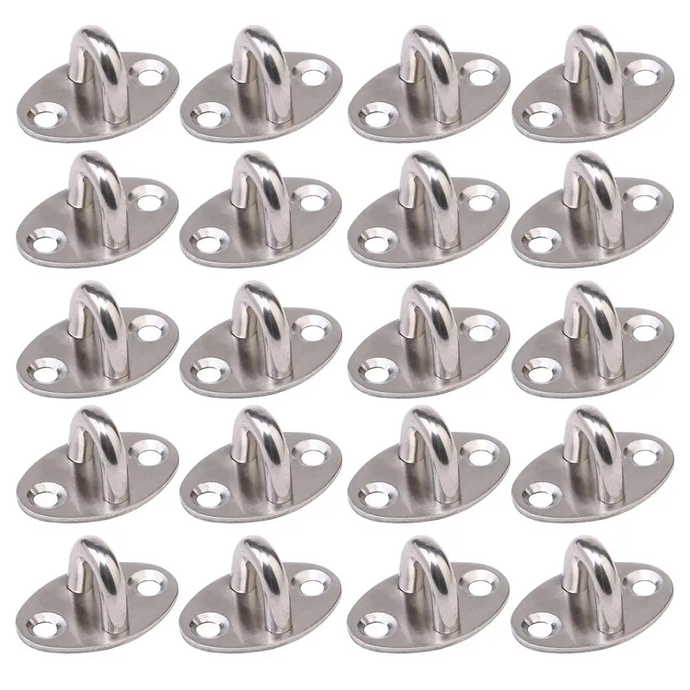20pcs Stainless Steel Hooks Heavy Duty Small Metal Hanging Storage Wall Mount Suitable Ceramic Rough Walls Universal