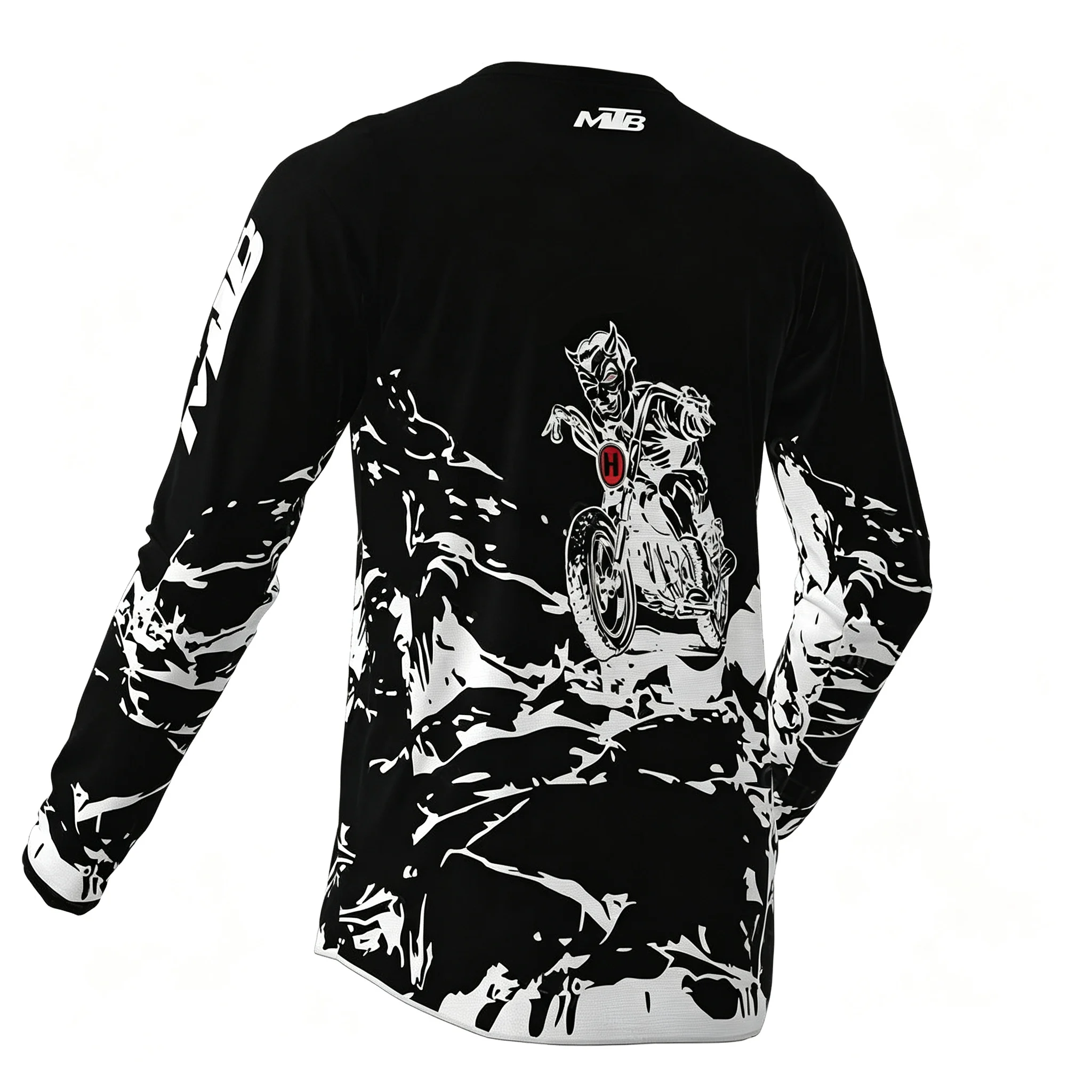 Men's Long Sleeve Motocross Cycling Jerseys Mountain Bike MTB Shirts Offroad DH Bicycle Bike Jerseys Clothing Children's outdoor