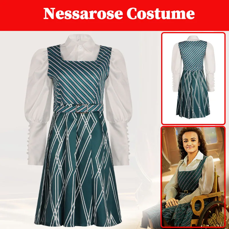 

Nessarose Cosplay Wicked 2 For Good Costume School Uniform Women Roleplay Fantasia Dress Clothing Female Halloween Party Suits