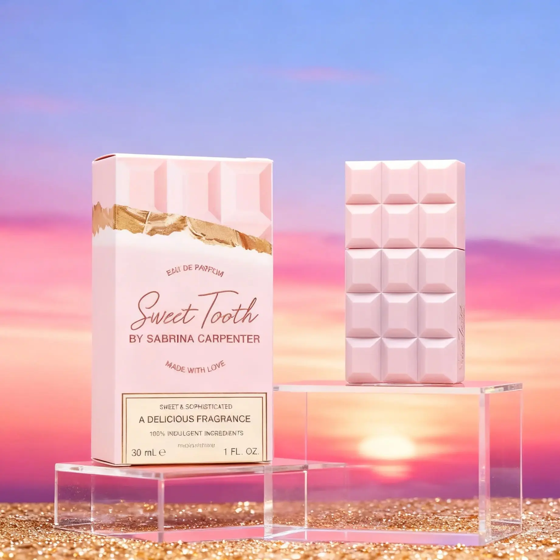 Novo Perfume de Chocolate Rosa 75ml Doce e Duradouro para Homens e Mulheres