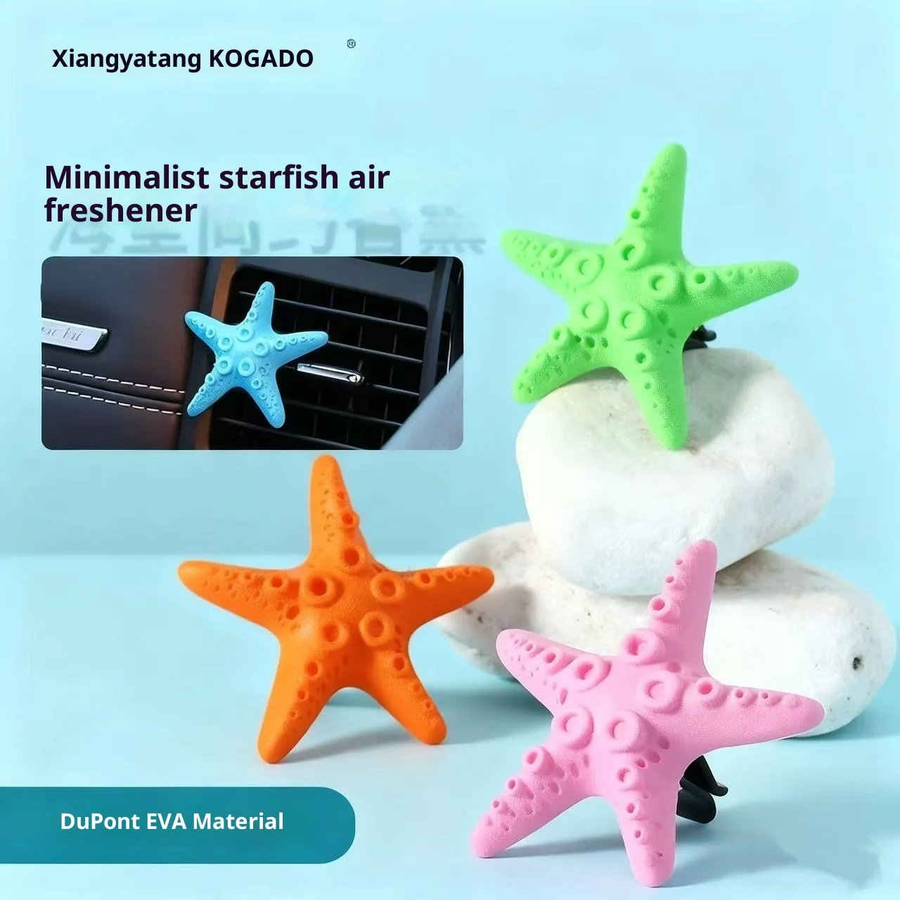 

Starfish Solid Car Aromatherapy for Air Vent Decoration Long-Lasting Light Scent Fragrance Cute Ornament for Car & Indoor Use