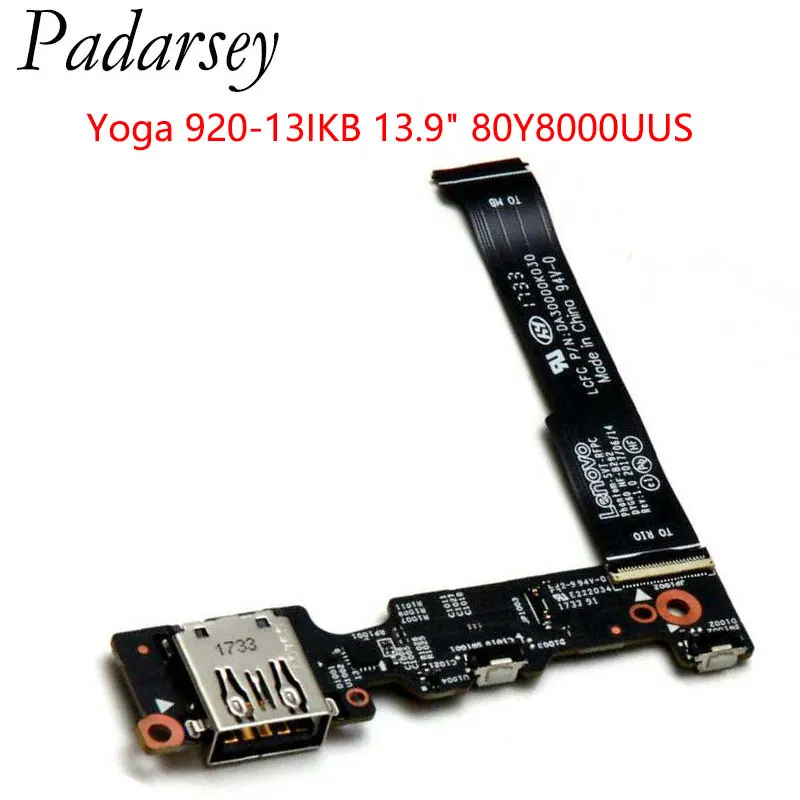 

Padarsey Replacement Laptop NF-8292 USB POWER BOARD & CABLE For Lenovo Yoga 920-13IKB 13.9" 80Y8000UUS