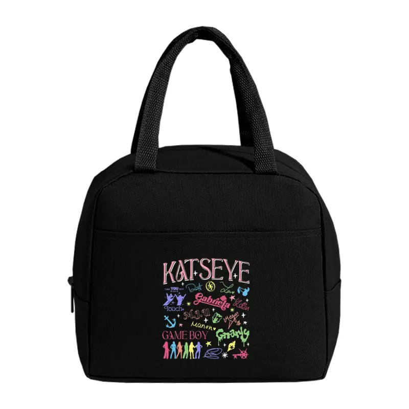 KATSEYE World Tour Multifunctional Lunch Bags Suitable for School Work Camping and Outdoors Insulated Tote Bags K-Pop Fan Gifts