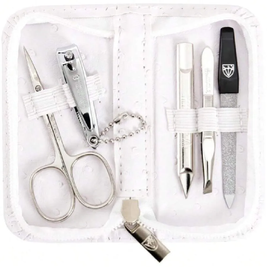 

【New Arrival】5-Piece Manicure Set with White Case, Professional Nail Care Kit for Travel & Daily Use