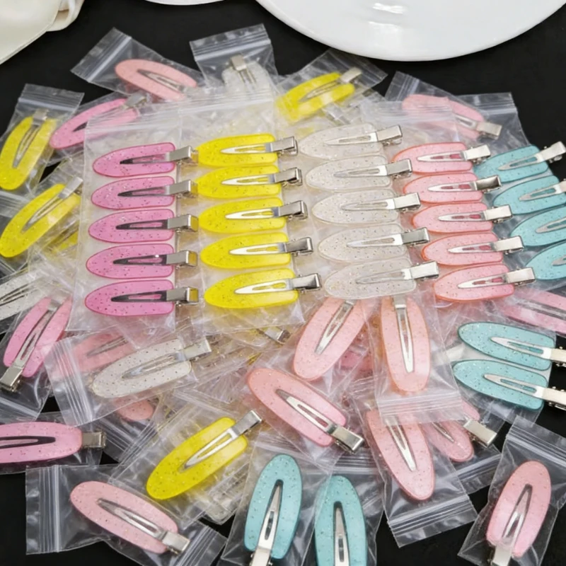 4Pcs No Bend Seamless Hair Clips Side Bangs Barrette For Women Girls Makeup Tools Duckbill Clip Headwear Hair Accessories