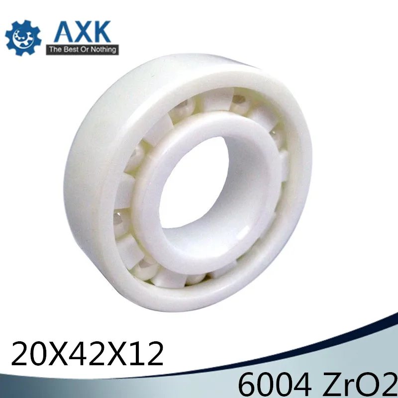 6004 Full Ceramic Bearing ( 1 PC ) 20*42*12 mm ZrO2 Material 6004CE All Zirconia Ceramic Ball Bearings