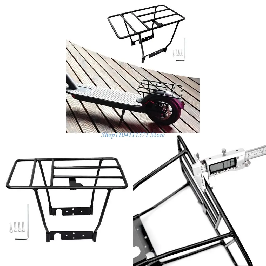 

P9FC Electric Scooter Rear Rack Scooter Luggage Cargo Rack Thicken Rear Shelf Rack Aluminum Alloy Scooter Luggage Carriers
