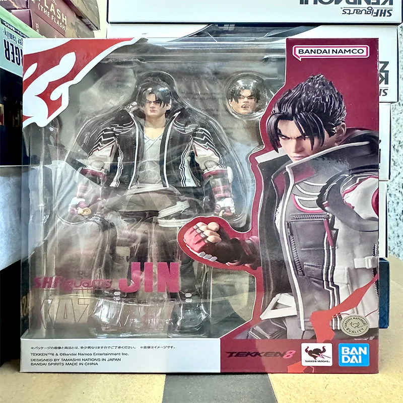 

Original Bandai Genuine Figure Tekken 8 Model Kit Anime Figures SHF Jin Kazama Collection Model Action Figure Boys Toys Gifts