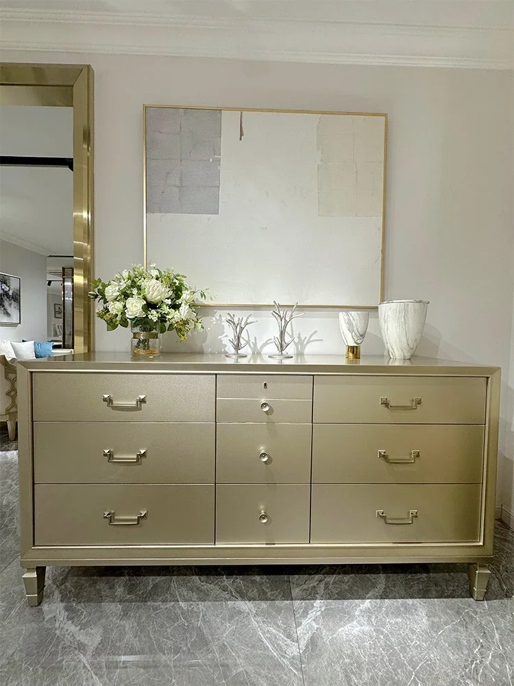 

Американский роскошный караколь с жемчугом для девочек, шкаф для спальни, полная кровать из цельного дерева, хвостовой шкаф для гостиной, крыльцо, шкафчик