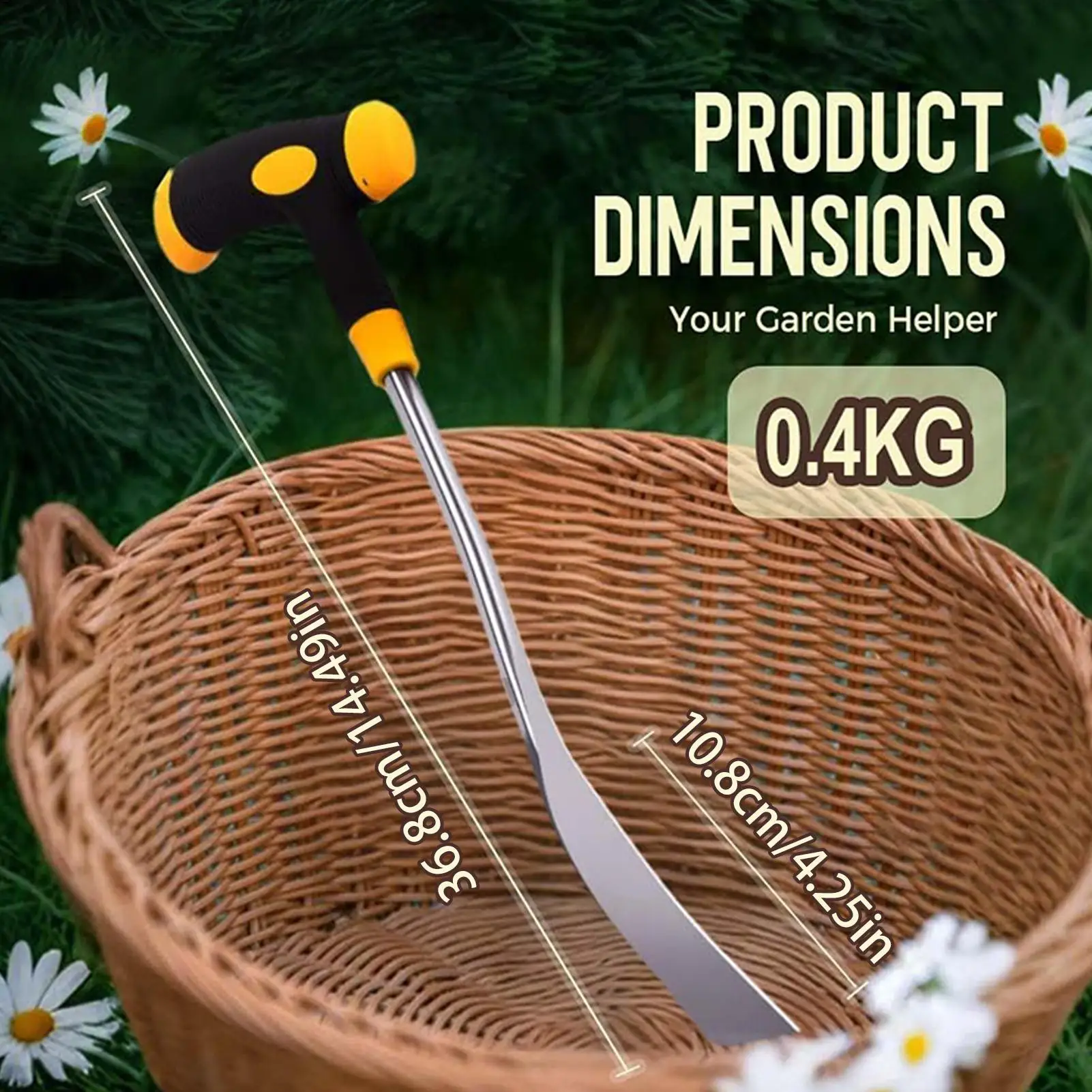 

Ручной инструмент для удаления сорняков с ручкой, сверхмощные грабли для выкапывания сорняков, садовый совок для прополки