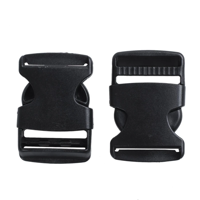 20X Hard Plastic Strap Band Belt Side Release Buckle 3Cm Width Black