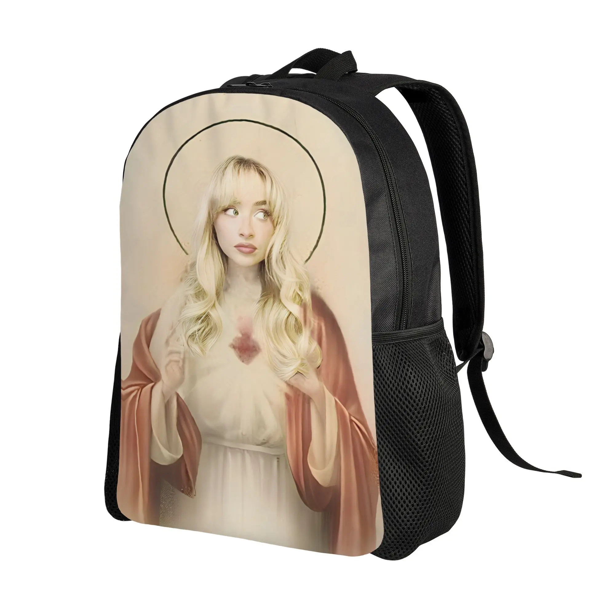 Sabrina Carpenter Album Backpack Female  Pattern Backpacks Polyester Leisure High School Bags Outdoor Designer Rucksack