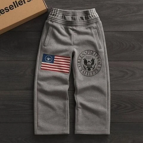 

Американские Харадзюку новые брюки с двойной талией, модная уличная одежда, мужские брюки с вышивкой в стиле ретро, мужские и женские брюки