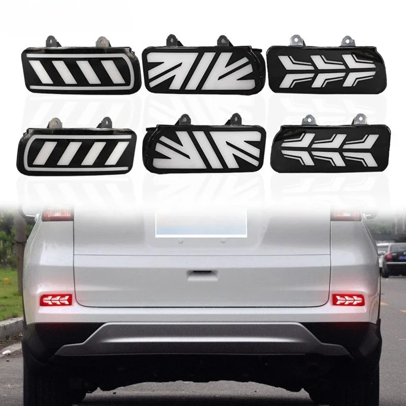 

For Honda CR-V CRV 2015 2016 2Pcs Car Rear Bumper Light Reflector DRL Dymanic Turn Signal Driving Brake Lights Warning Lamp