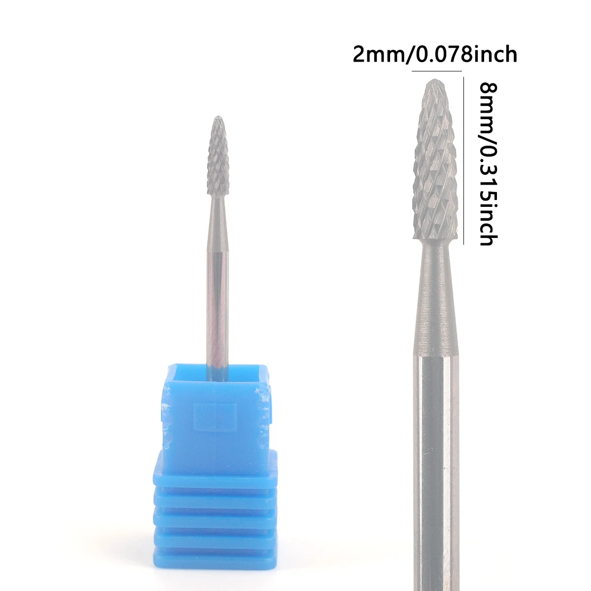1pc Cuticle Carbide Nail Bit 3/32" Rotary Carbide Burr Milling Cutter For Manicure Nails Accessories Tool