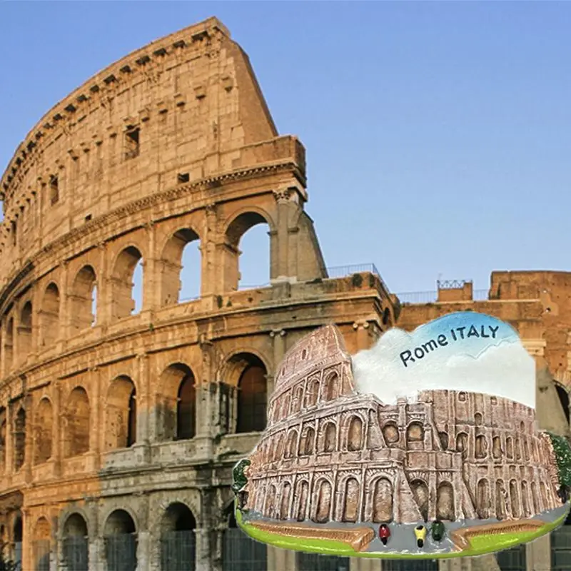 

Retro Roman tourist attractions, Roman Colosseum, cultural and creative refrigerator magnets, home and kitchen decoration gifts