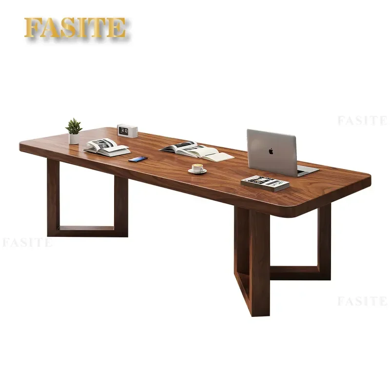 For Walnut Solid Wood Desk High End Large Board Table Log Tea Table For Living Room Office New Home Furniture