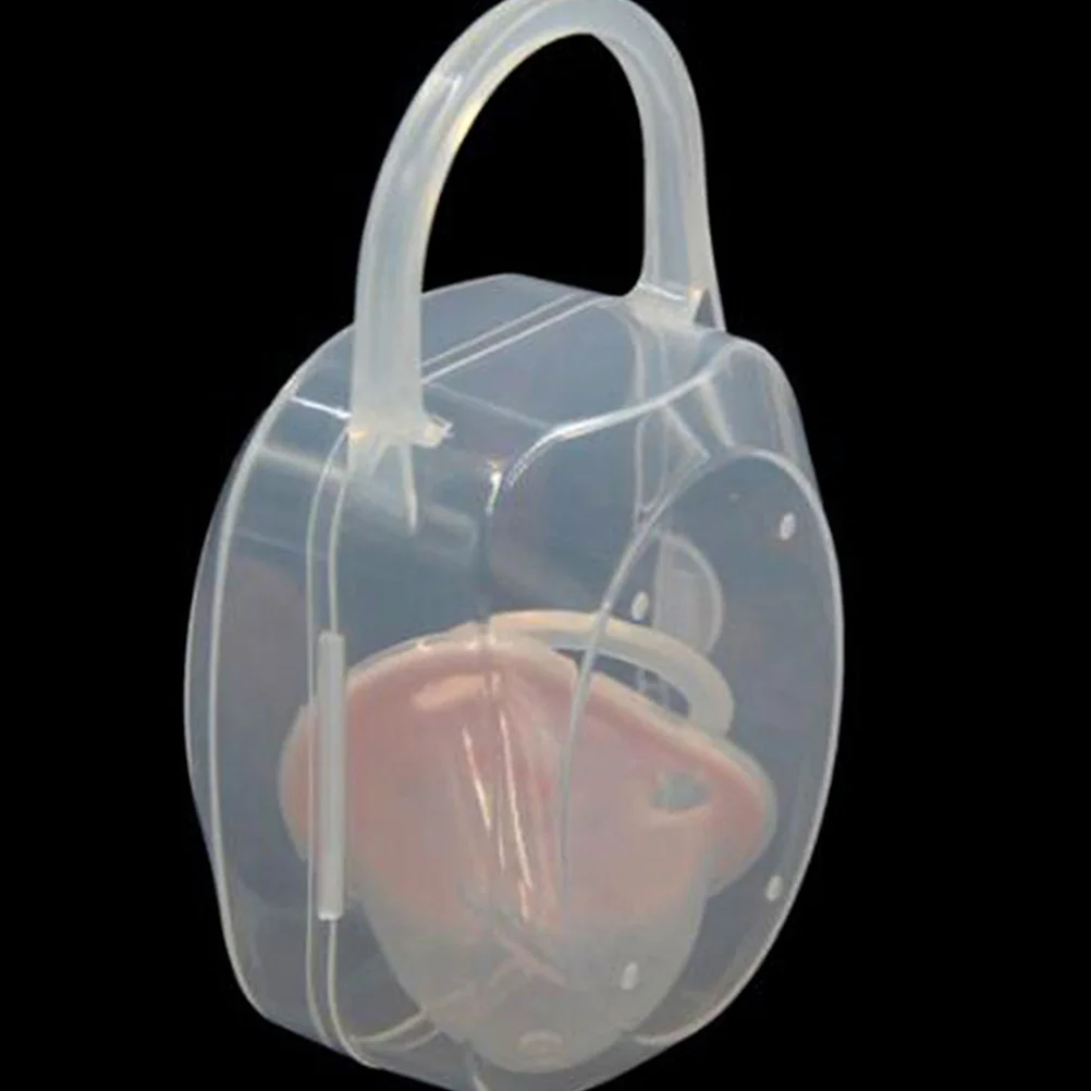 

12Pcs Pacifier Box Portable Transparent Baby Pacifier Holder Travel Storage Organizer Case Soother Case Baby Pouch Holder