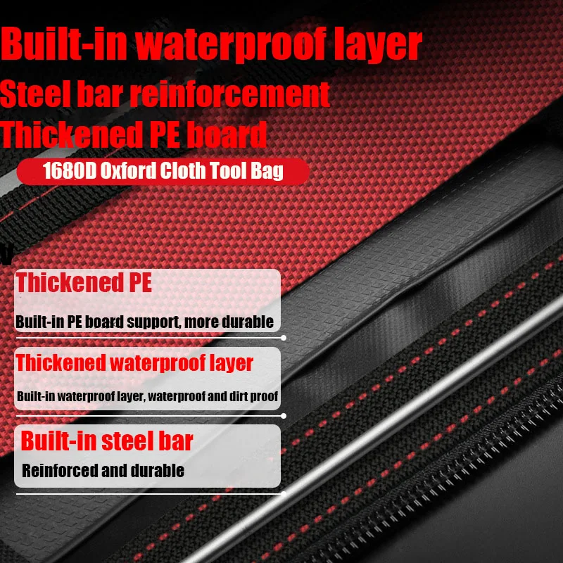 オックスフォード生地を整理するためのツールバッグ,1680d,多機能,大容量,ツールバッグ,2023