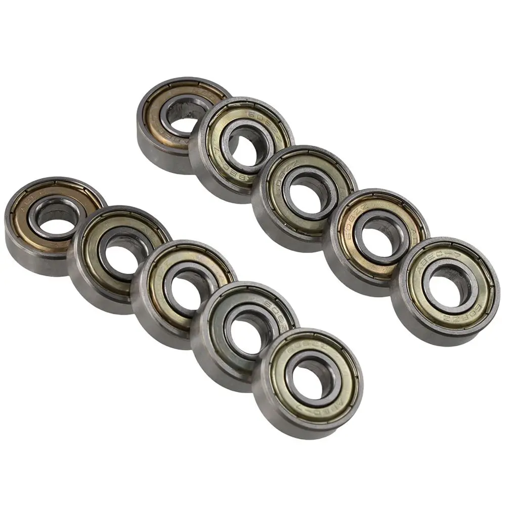 1/20 PCS 8x22x7mm Skateboard Bearings Metal Carbon Steel Miniature Ball Bearings 608 ZZ Rolling Bearings Inline Skates