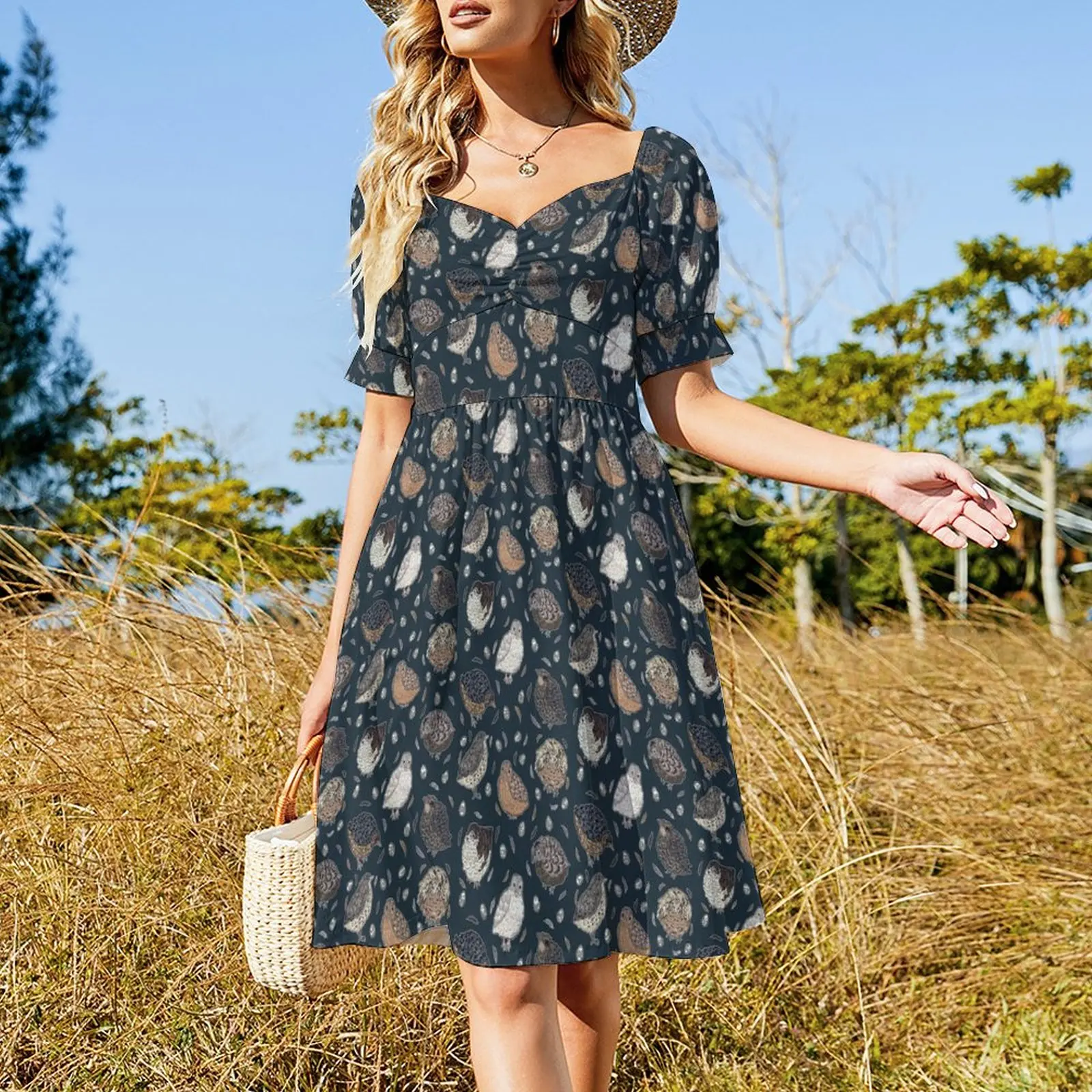 Coturnix Quail Sleeveless Dress summer dress woman 2023 trendy women's clothing trend 2023