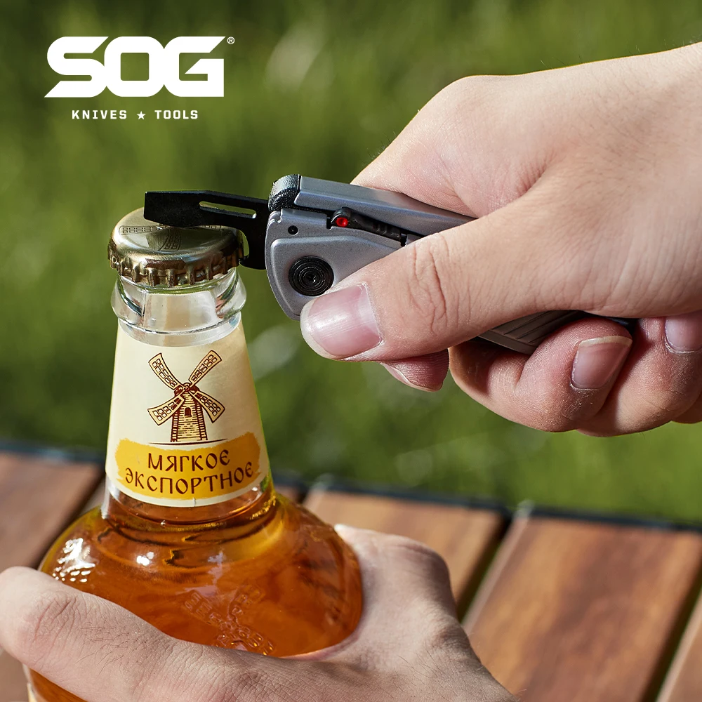 SOG 7 in 1 Flash MT Mini Multi-tool Pliers EDC Compact Folding Pocket Knife Portable Outdoor Survival Camping Equipments Tools