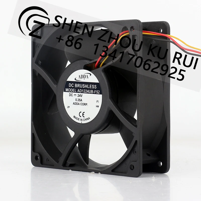 ADDA frequency converter speed measurement cabinet 24V 0.35A AC EC 12038 120x120x38MM 12CM AD1224UB-F52 cooling fan